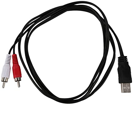 Graootoly Câble USB A mâle vers 2 x mâle AV Câble adaptateur audio vidéo 1,5 m