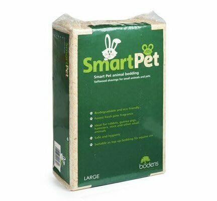 BlissLo Wood Shavings Pet Bedding | Super Absorbent Odour Free Sawdust for Rabbits, Chinchillas, Gerbil Mice, Squirrels, Rats, Small Pets | Softwood Natural Pet Bedding Woodchips (3.5kg, Large Pack)