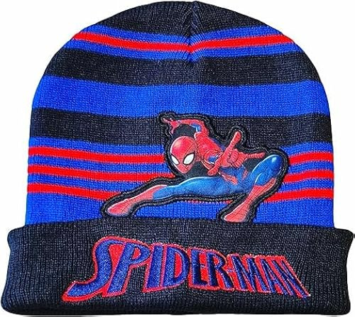 Cappello Invernale Morbido e Caldo per Bambini SPIDERMAN Nero