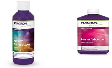 Plagron Green Sensation, 100 ml & Terra Bloom, 1 L, grün