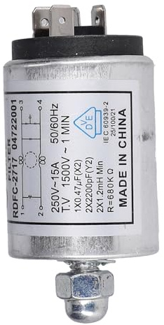 LUTH Premium Profi Parts Entstörfilter kompatibel mit Samsung DC29-00005B 1x0,47µF(X2)2x2200pF(Y2 für Waschmaschine