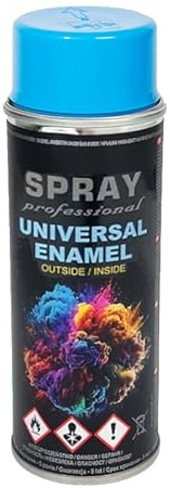 VE-INDUSTRIES Lackspray nach RAL Spraydose 400ml Buntlack für Holz, Metall (Himmelblau - RAL5015)