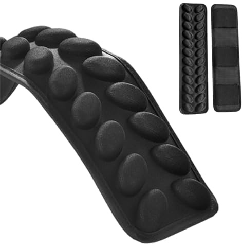 Lot de 2 coussinets de bandoulière amovibles. Rembourrage de sangle de sac à dos avec coussin d'air, décompression anti-gravité, ventilation et dissipation de la chaleur (noir), noir a