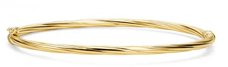 MIORE Schmuck Handgefertigt in Italien, Armband Damen Silber 925, Armreif Silber, 19cm Armband Vergoldet 18K Gold, Vergoldete Silberschmuck, Armschmuck mit Schmuckkästchen