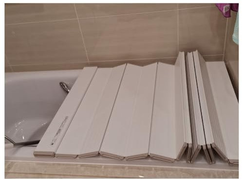 ShAzanz Bandeja Bañera Plegable Cubierta De Bañera Estante, A Prueba De Polvo Tablero De Aislamiento Bandejas for Bañera for Baños Leche SPA, 8 Tamaños, Teniendo 10kg Plegable(150cmx75cmx1cm)