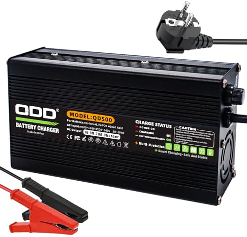 QDD Sortie de chargeur 16,8 V 20 A avec pince crocodile pour batterie au lithium 4S 14,8 V (ne s'applique pas aux batteries plomb-acide)