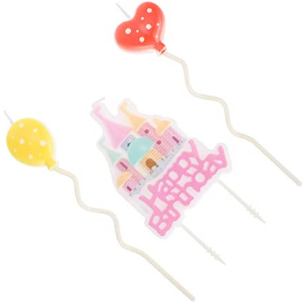 MAGICLULU 3pcs Castle Letter Candle for Birthday Cake Decor Magical Design for Birthday Party and Cake Decoration