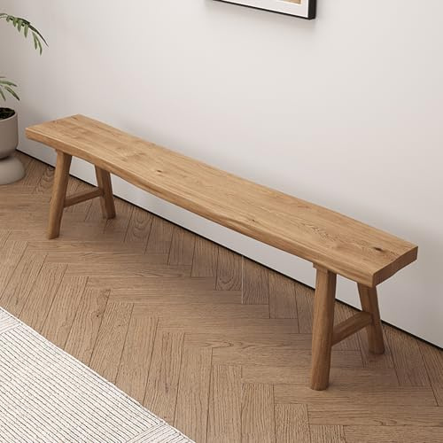 WXZXWXZX Sitzbank Flur Holzbank Rustikal Küchenbank Eckbank Esszimmer Garderobenbank Esszimmerbank für Küche Eingang Wohnzimmer(100cm(39.4in))