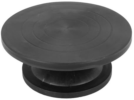 AHUFGN Tornio per Ceramica Piattaforma for Modellare la Ruota del vasaio da 30 cm, Piattaforma Girevole for scolpire Modelli, Strumenti for la Scultura in Argilla, Piastra Girevole Rotonda