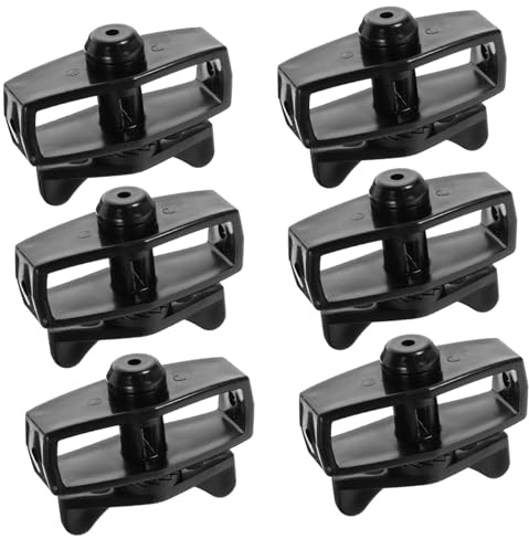 Abaodam 6pcs Heavy Duty Fence Wire Cable Tensioner Rope Tighteners for Secure Electric Fence and Garden Use Portable Black Tape Tightening Accessories