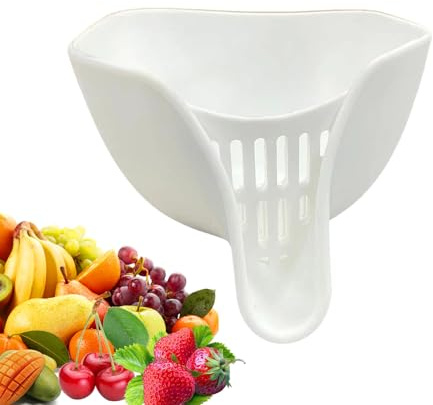 Canasta de drenaje multifuncional, escurridor de alimentos, utensilio de cocina multifuncional, escurridor de alimentos, cuenco de filtro de verduras para drenar, lavar, enjuagar papas, frijoles
