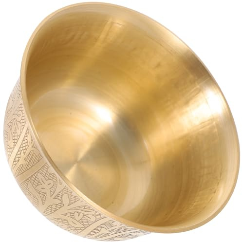 IMUSINICE Bol Décoratif en Cuivre Doré Petit Taille pour Offrande Bouddhiste Vaisselle à Bols pour Riz et Eau Décoration Maison Zen et Autel Spirituel Transportable