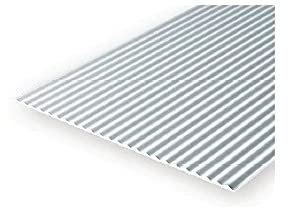 Evergreen Corrugated Iron Sheet, 1 x 150 x 300 mm, 1 Piece