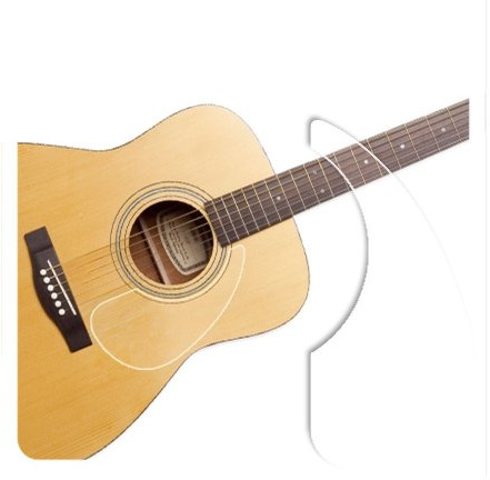 Healing shield Premium Acoustic Guitar Pickguard Pick Guard, Transparent Self-Adhesive, Scratch Resistant Protection Coating, Anti-Dust, Anti-Fingerprint, Made in South Korea, Clear Matte, Basic Type
