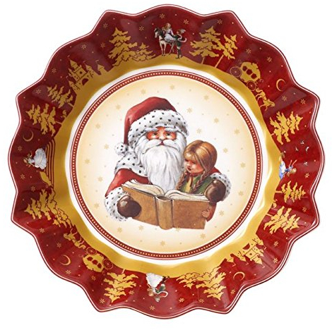 Villeroy & Boch Porzellan Schale, Klassisch, Rot, Winterlich, Spülmaschinenfest, 3-5 Jahre, Bowl, Weihnachten, Feste