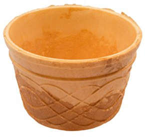 PJaspert Eiswaffeln | Waffelbecher M 120ml 49xØ80mm (20 Stück)