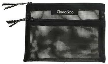 chiaogoo Accessory Pocket-Pouch 17x13cm Black mesh - 1pc