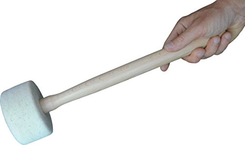 Gongschlägel, mittelharter Filzkopf, Durchmesser 10 cm