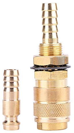 Hilitand Adattatore per raffreddamento accessori per saldatura industriale saldatura e taglio ad acqua e gas Raccordo rapido per tubo flessibile in ottone adatto alla torcia
