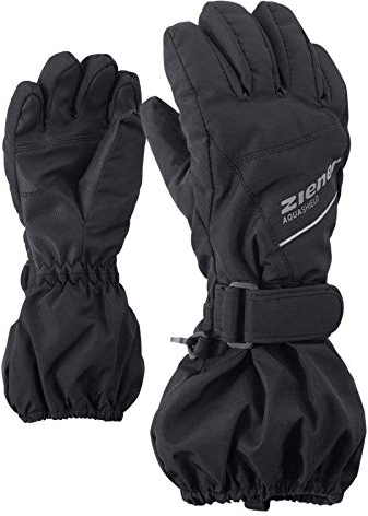 Ziener Baby LOMO AS Ski-Handschuhe/Wintersport | Wasserdicht, Atmungsaktiv, black, 116 (L)