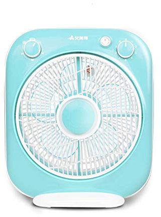 YJDQ Ventilador de Mesa Fan de la Pagina Mudo Ajuste de 4 Velocidades Adecuado para Habitación Oficina 40W 220V Protección Del Medio Ambiente/azul / 360~135 ~ 420 mm