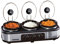 Daewoo Triple Slow Cooker 3 x 1.5L – Multi-Pot Electric Buffet Server with Individual Heat Settings (Low, High & Keep Warm), Ideal for Entertaining, Batch Cooking, and Family Meals, Black