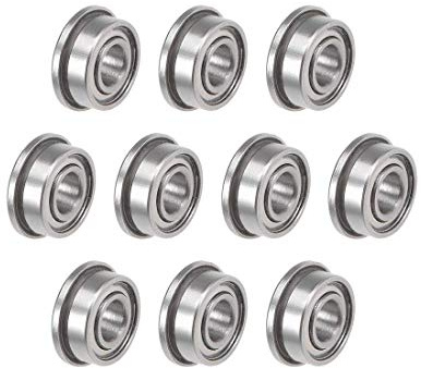 F683ZZ Flansch Kugellager 3 x 7 x 3 mm geschirmt Chrom Kugellager 10 Stück