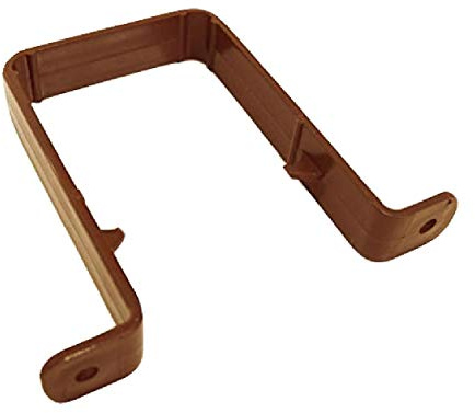 4 x Caramel Square 65mm Downpipe Brackets, Freeflow Rain Water Systems