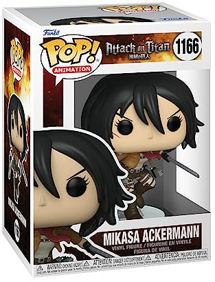 Funko Pop! Animation: Attack On Titan - Mikasa Ackerman - Vinyl-Sammelfigur - Geschenkidee - Offizielle Handelswaren - Spielzeug Für Kinder und Erwachsene - Anime Fans - Modellfigur Für Sammler