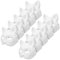 Toyvian Lot de 10 masques de chat à peindre - Demi-masques blancs pour mascarade, Halloween, enfants, cosplay, costume, cadeaux d'invités