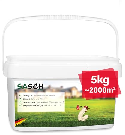 SASCH Selen® für 2000m² – Selen-Kalk zur Bodenverbesserung – gezielt für belastete Wurzelzonen – bei Wurzelfraßschäden im Rasen und Garten – Depotwirkung, ohne chemische Keule – ideal fürs Hochbeet
