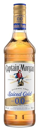 Captain Morgan Spiced Gold 0.0%| Alkoholfrei|fein würzig | karibisches Flair | Rum Alternative für alkoholfreie Drinks & Cocktails |700ml