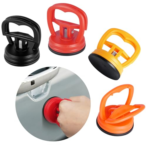 flintronic Carrozzeria Ventosa, 4 Pezzi Estrattore Ammaccature Auto, Attrezzi di Riparazione per Ammaccature, Auto Dent Puller, Estrattori a Ventosa, per Riparazione Auto, Vetri, Schermi, Piastrelle