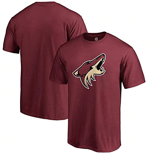 PiWine T-Shirt Halbarm Sweatshirt Casual NHL Eishockey Coyotes Kleidung Unisex Kurzarm Männer Casual Bequem Kurzarm,3XL