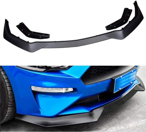 FENGJP Auto Frontspoiler für Ford Mustang GT Coupe Convertible 2018 2019 2020, Frontstoßstange Spoiler Lip Splitter Diffusor Auto Frontlippe Body Kit Zubehör
