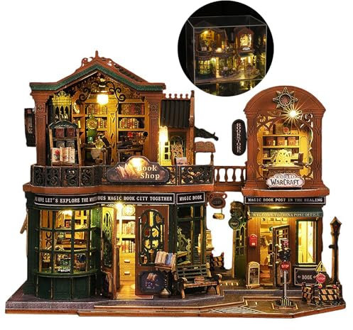 UINOFER DIY Miniatur Bausatz, Miniatur-Bausatz zum Selberbauen mit Möbeln, Modellhäuser zum Bauen, Bausatz für EIN Kleines Haus, Puppenhaus Bausätze für Erwachsene, Kinder (Twilight Shop)