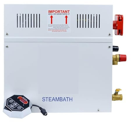 Generador de vapor portátil,máquina de vapor para sauna doméstica,máquina de sauna para baño,estufa de sauna,con control inteligente de tiempo y temperatura,sis-tema de autodrenaje,3KW