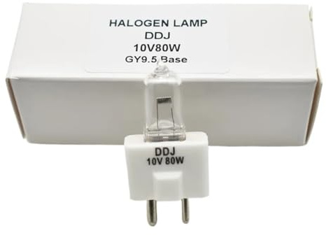 Hutell JC 10V-80W GY9.5 DDJ 10V 80W DZZ DDJ 10V80W Halogen Light Bulb microfilm Reader Abbott Labs Spectrum Photometer lamp