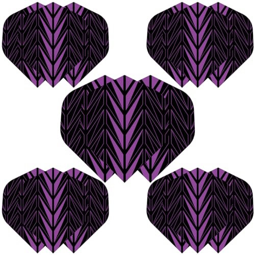 WLHGH Dart Flights,15 Stück PET Standard Dart zubehör Perfekte für Soft und Steel Tip Dartpfeile