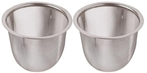 2 x Teekannen-Filtersieb zum Filtern von losem Kaffee und Getränken, Küchenzubehör (8 cm)