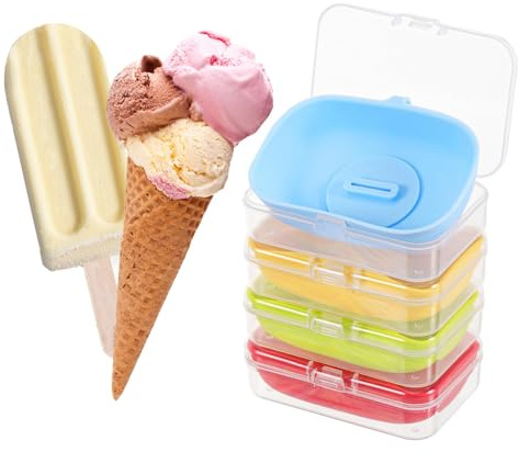 Popsicle Holder, 4 Pcs Ice Lolly Holder, Drip Free Popsicle Holders
