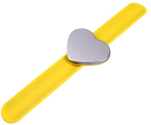 ERINGOGO Bracciale Fascia Da Polso Decorazione Per Mani in Silicone Forma Di Cuore Resistente Braccialetto Schiaffo