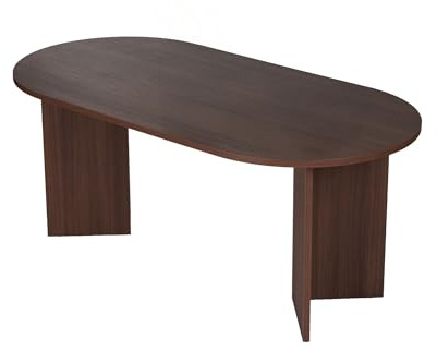 Eleganter Esstisch in Walnuss, 180 x 75 x 89,5 cm | 100% melaminbeschichtete Spanplatte, 25 mm dick | perfekt für Moderne Essbereiche, Milano Walnut