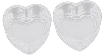 NUOBESTY 2Pcs Transparent Small Hamster Food Bowl Thickened Rat and Chinchilla Feeding Dish Replaceable Pet Water and Snack Bowl for Rabbits Squirrels Easy to Clean