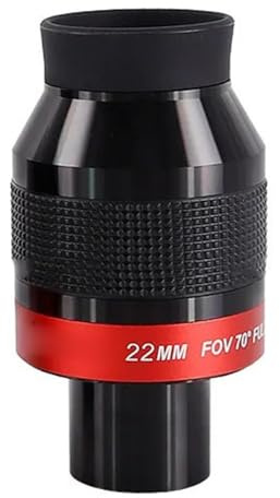 Ocular de telescopio Campo Plano 70 Grados, 7 mm, 14 y 22, Ocular Ultra Gran Angular, Accesorios for telescopios astronómicos Piezas para telescopio astronómico(22MM)