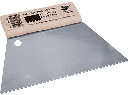 TRIUSO Klebespachtel 180m m, gez.2x3mm Trapezverzah