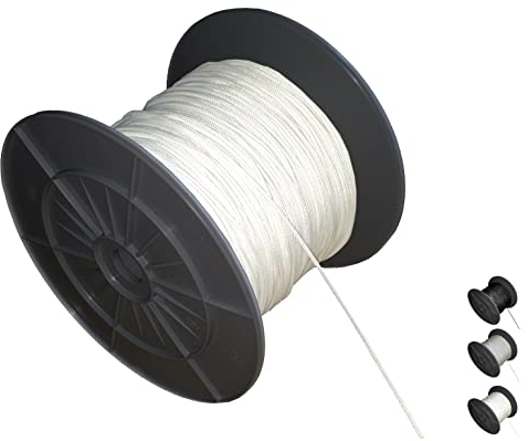 EFIXS Zugschnur für Alujalousien (Durchmesser 1,4 mm) - Farbe: Weiss - Länge: 10 bis 50 Meter - Hier: 10 Meter