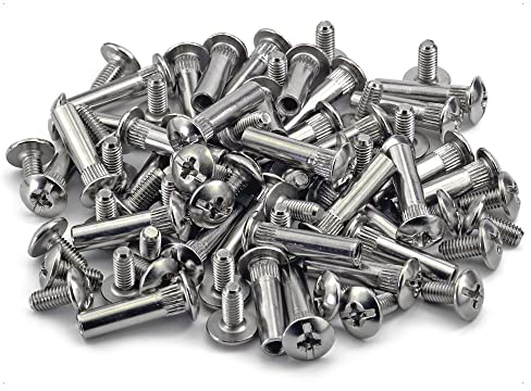 Mprofi MT® 20 Piezas | Tornillos de Conexión para Muebles M4 x 32-38mm | Conectores de Armario | Tornillos de Unión de Muebles | Fijación para Muebles | Totalmente Metálicos | Acero Inoxidable