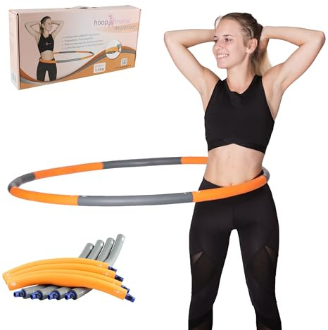 HOOPOMANIA Hula Hoop Reifen Erwachsene [1,2 – 2 kg] Hula Hoop für Anfänger mit Schaumstoff