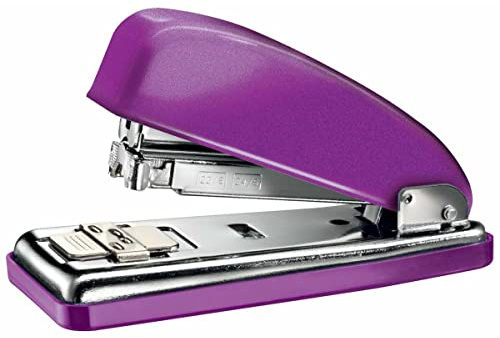 Petrus 626515 - Grapadora de Oficina Mod. 226 WOW Púrpura, Capacidad 30 Hojas, Tecnología de Impacto Directo Patentada, Grapado Cerrado, Abierto y Clavado, Incluye Cajita de 200 Grapas